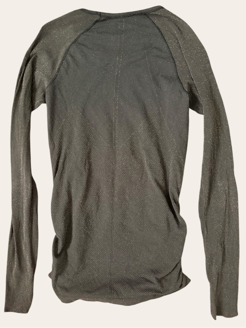 Athleta Speedlight Glow Long Sleeve Ruched Workout Top Black Small - Picture 4 of 8